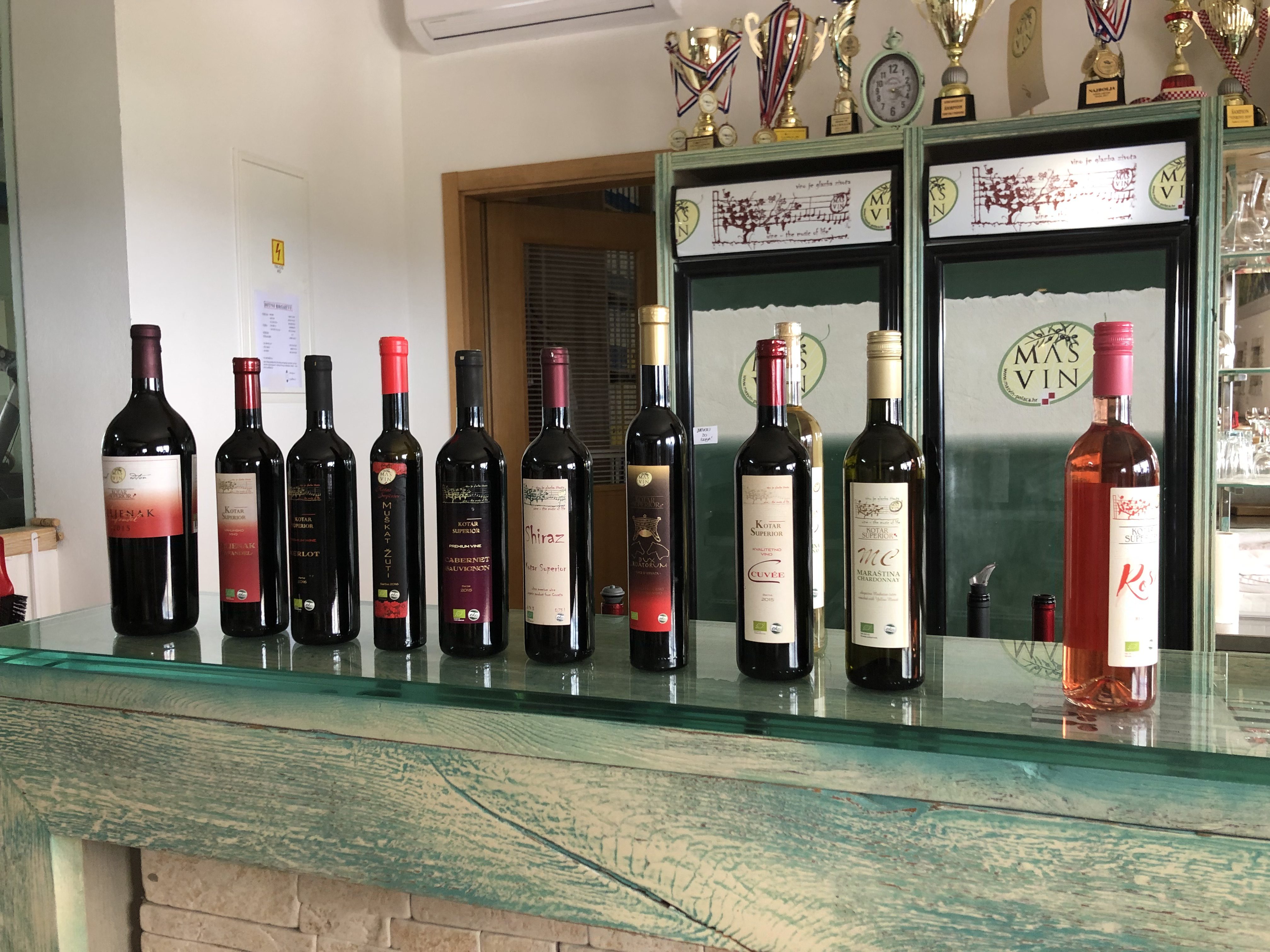 A collection of Mas Vin current selection.