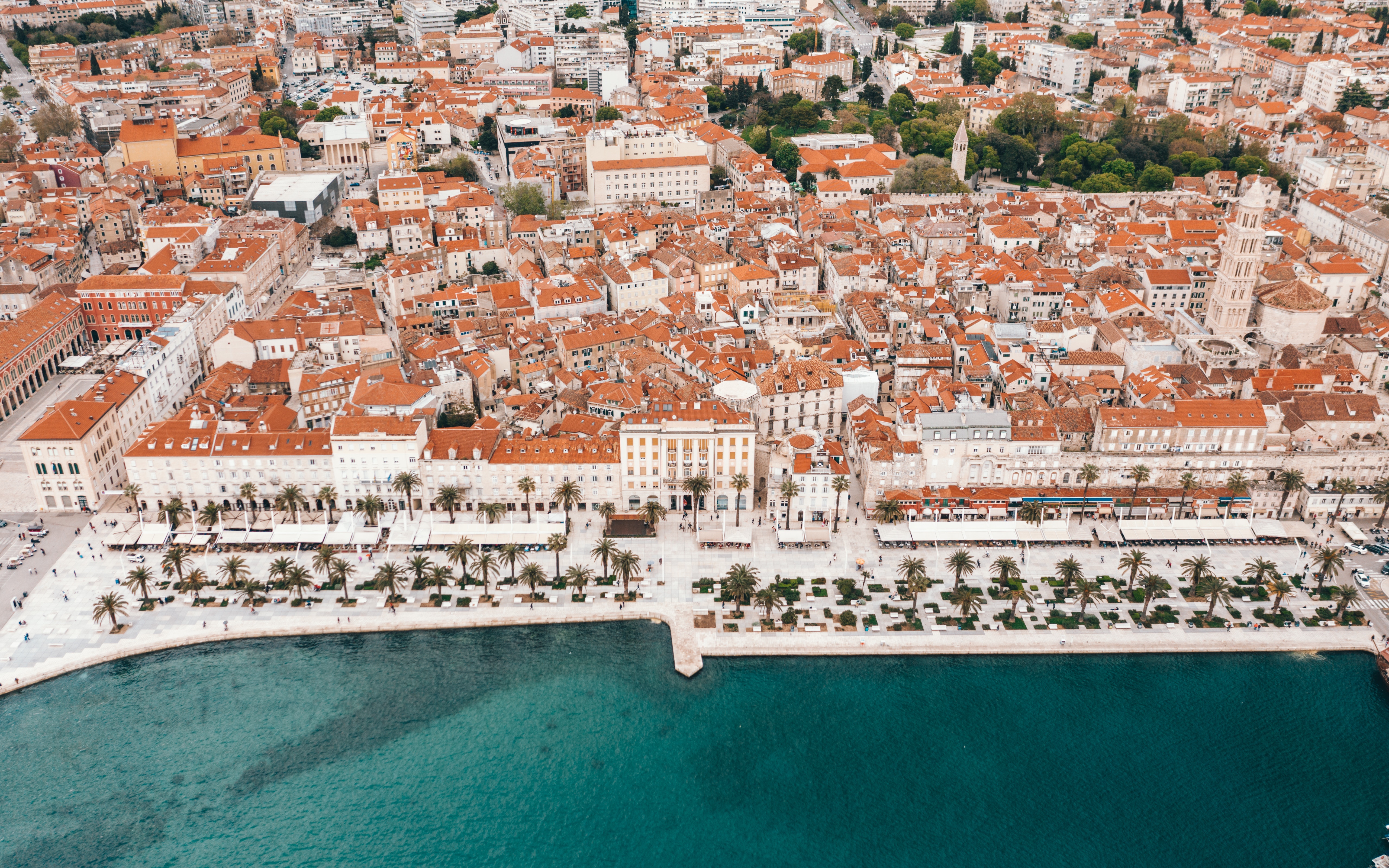 Areal view of Split, Croatia by Spencer Davis